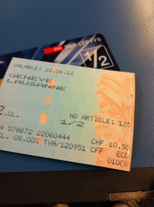 Billet de train Genève Lausanne